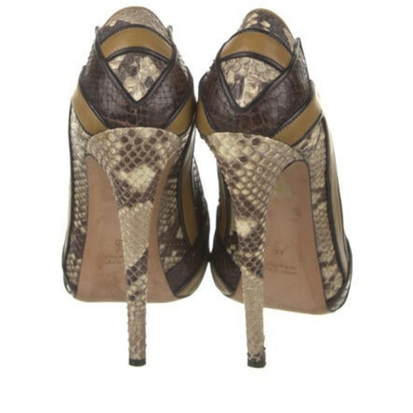 Chrissie Morris Snake Print Stilletto Heels Sandals Size 40 9 - Picture 4 of 5